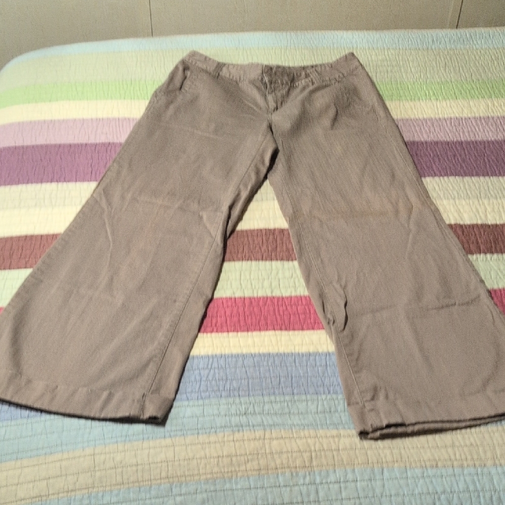 a.n.a Wide-Leg Brown Pants